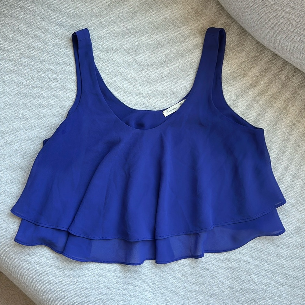 Soprano flowy cropped tank top